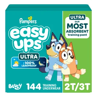 Pampers Easy Ups Ultra Training Pants Unisex, Size 2T/3T, 144-count