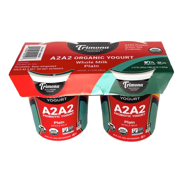 TRIMONA ORGANIC A2A2 WHOLE MILK BULGARIAN YOGURT 2/32 OZ