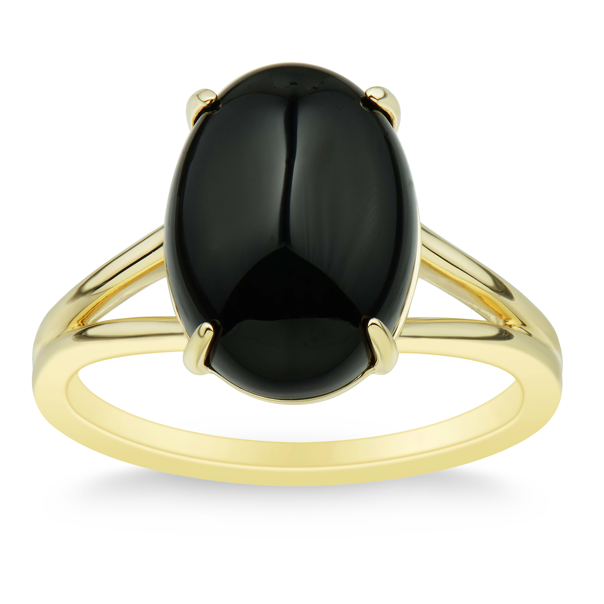 Oval Cut Onyx Ring