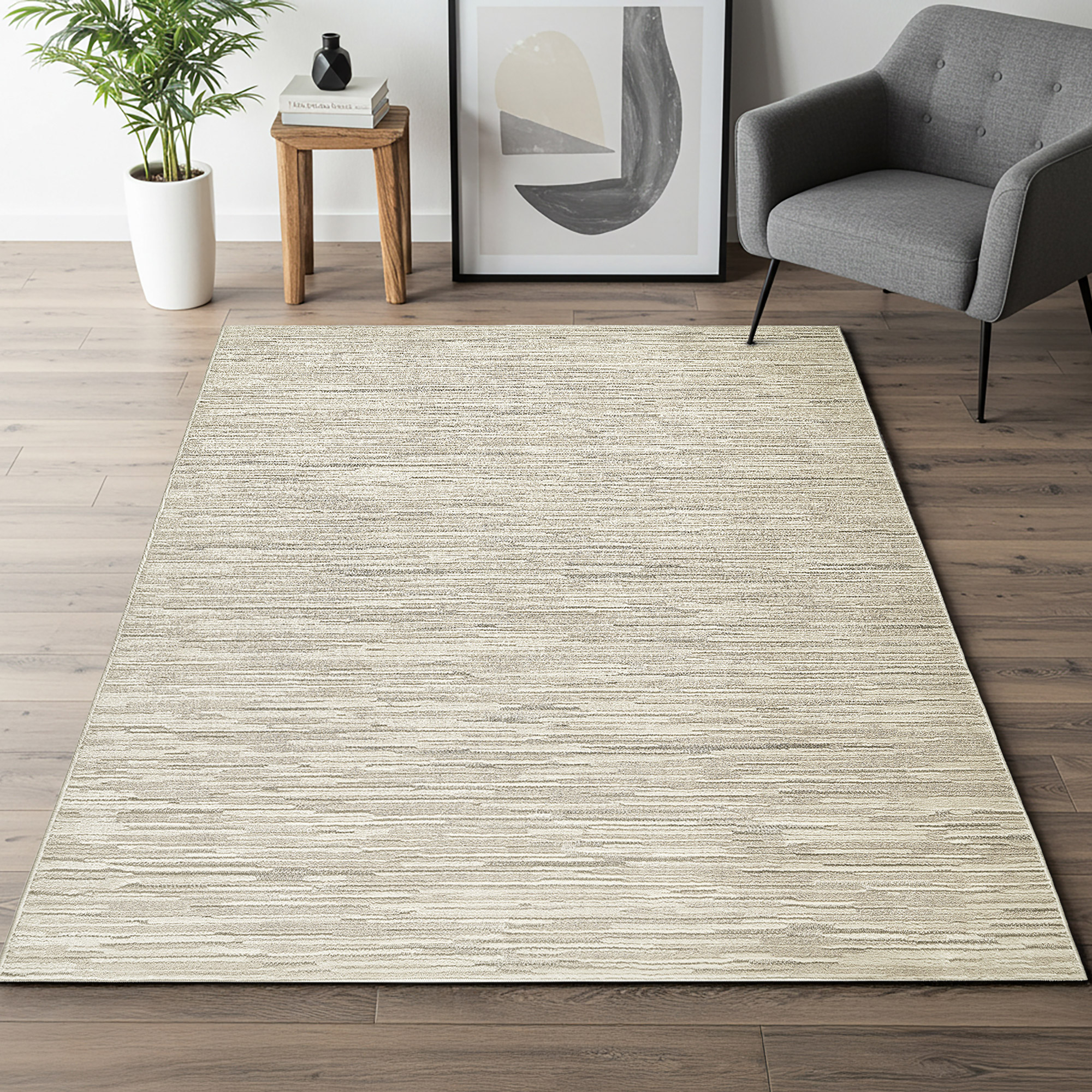 Illume Area Rug Collection  Napat Ivory Beige