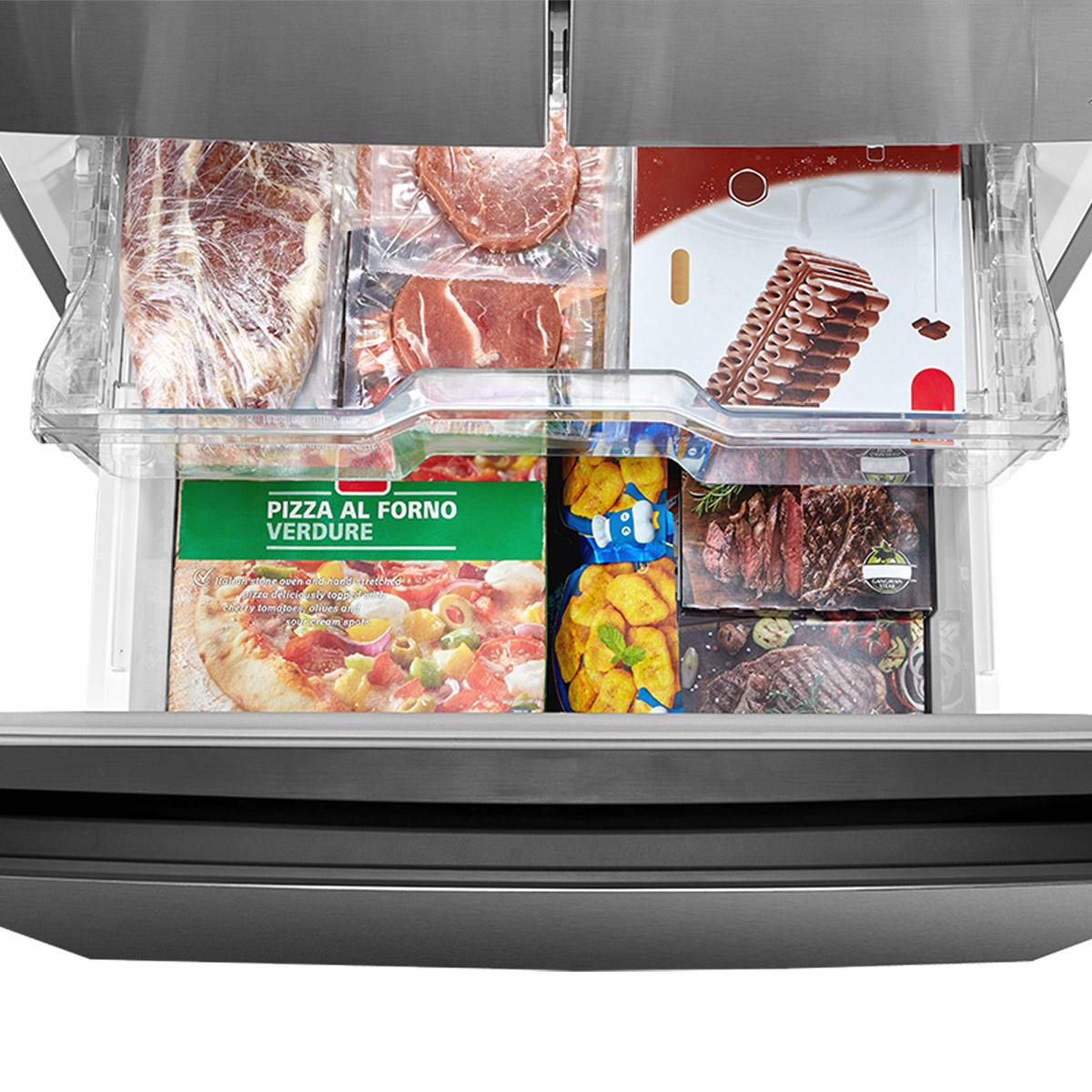 Midea 30 in. 18.4 cu ft. Stainless Steel French Door Refrigerator