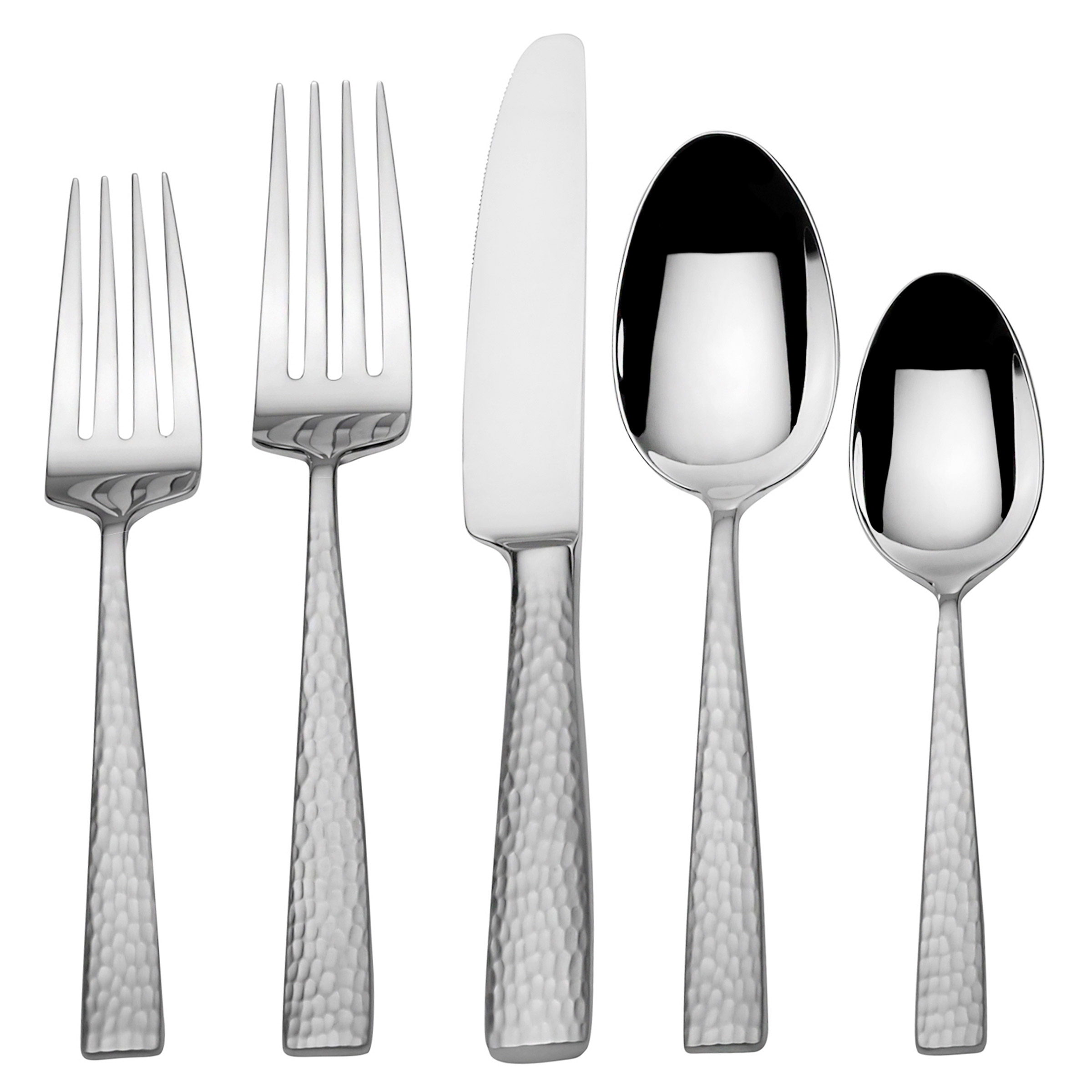 Mikasa Oliver Satin 45-piece Flatware with 6-Slot Acacia Caddy