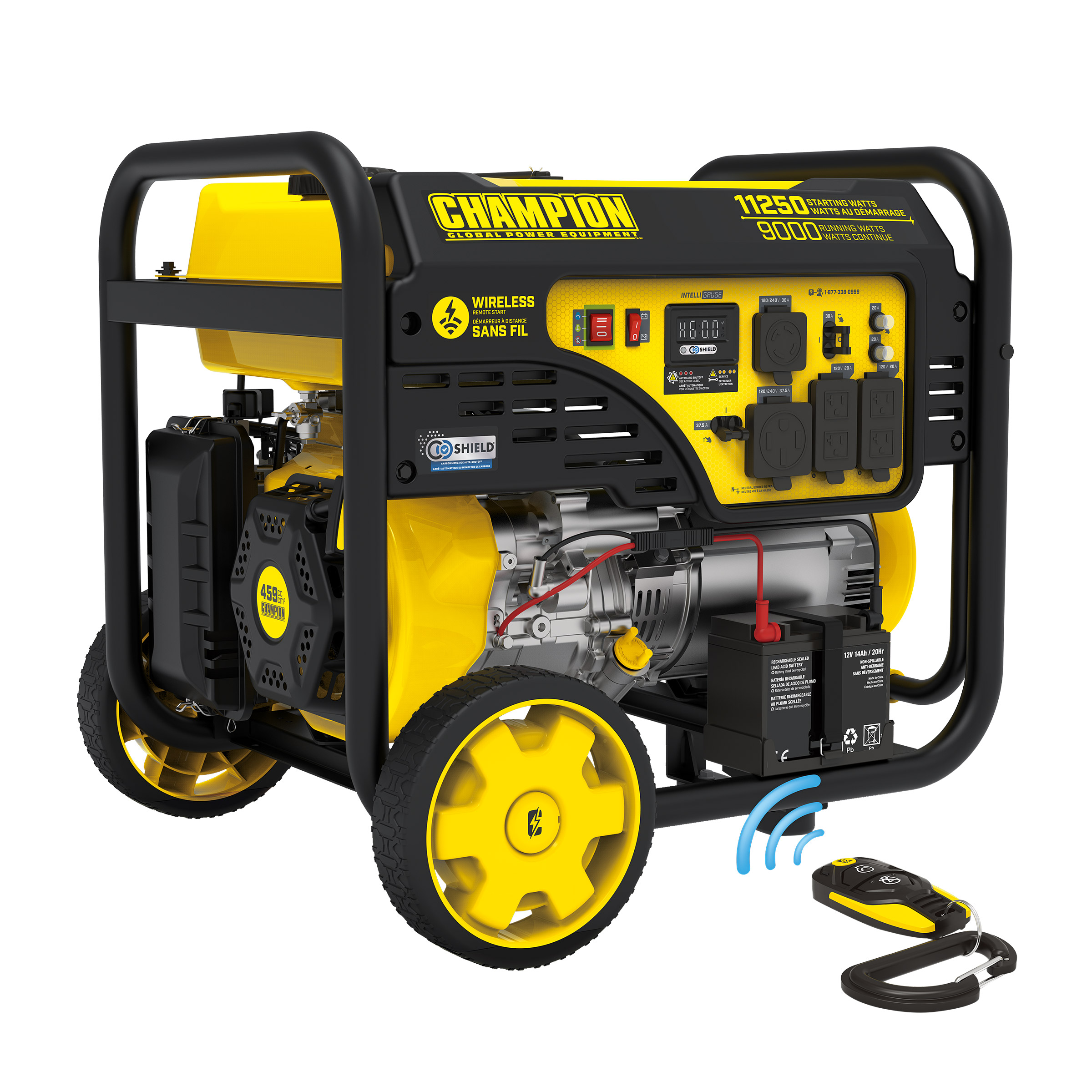 Champion 9,000 Watt Gas Portable Generator with Remote