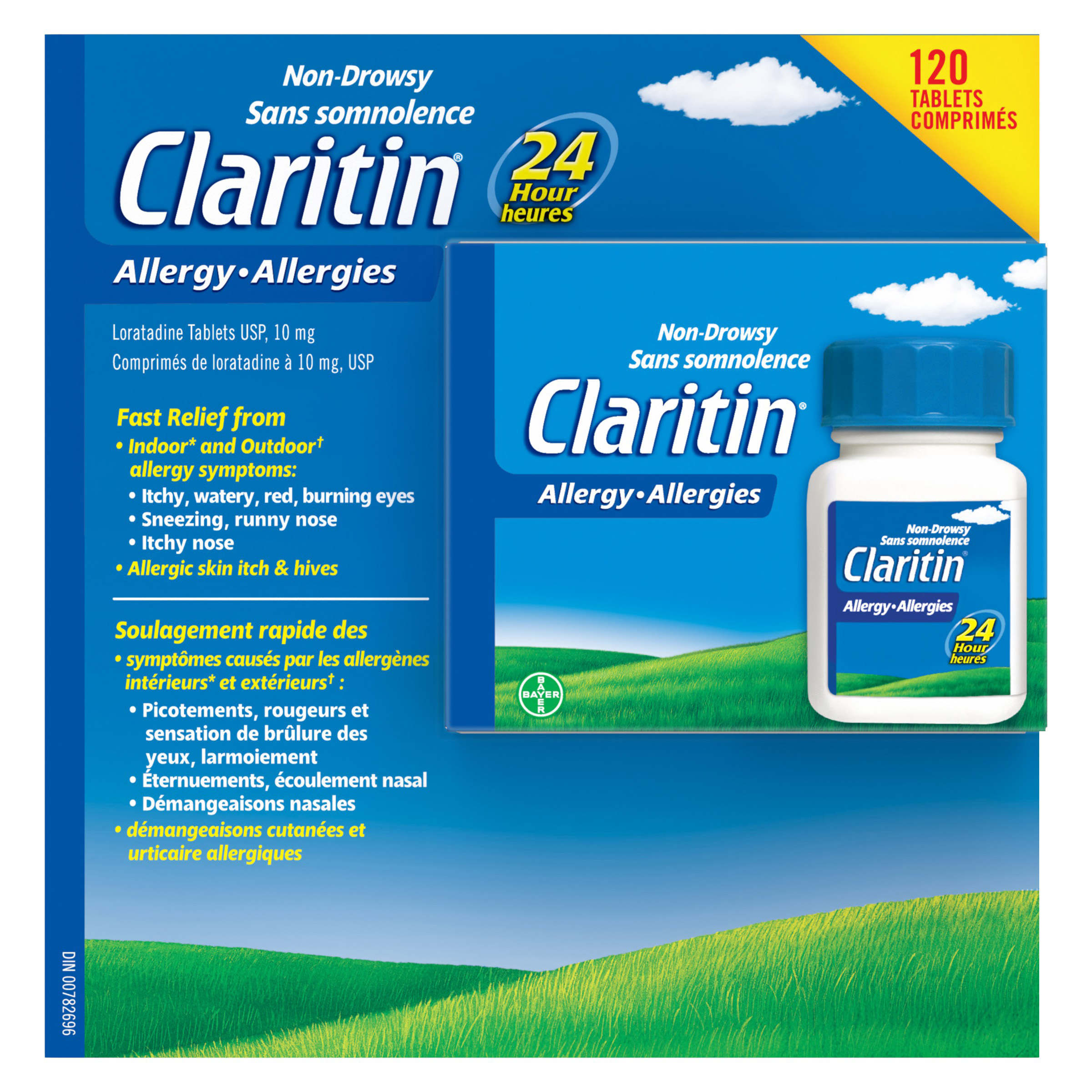 Claritin Allergy Loratadine 10 mg, 120 Tablets