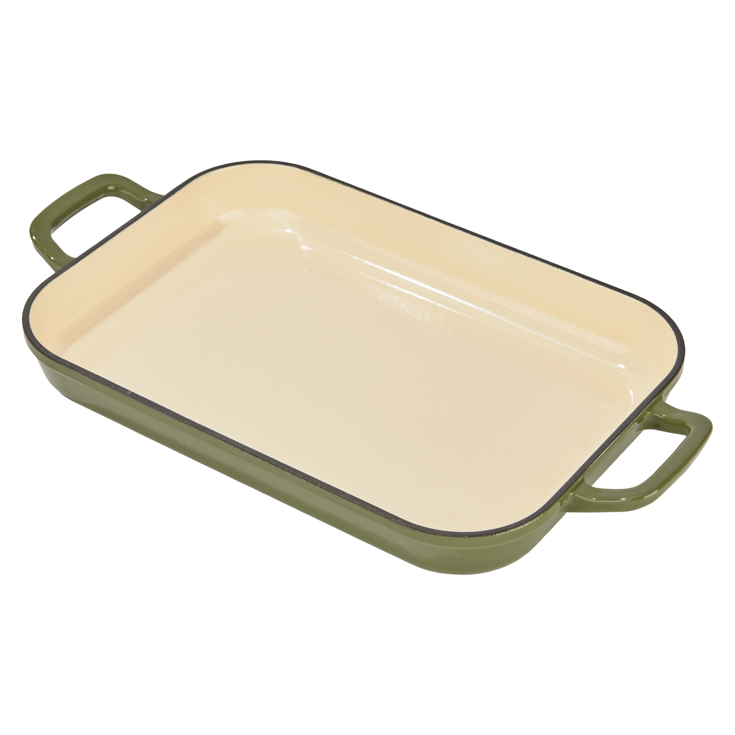 Chuck Hughes Cast Iron Shallow Roaster, 2.38 L