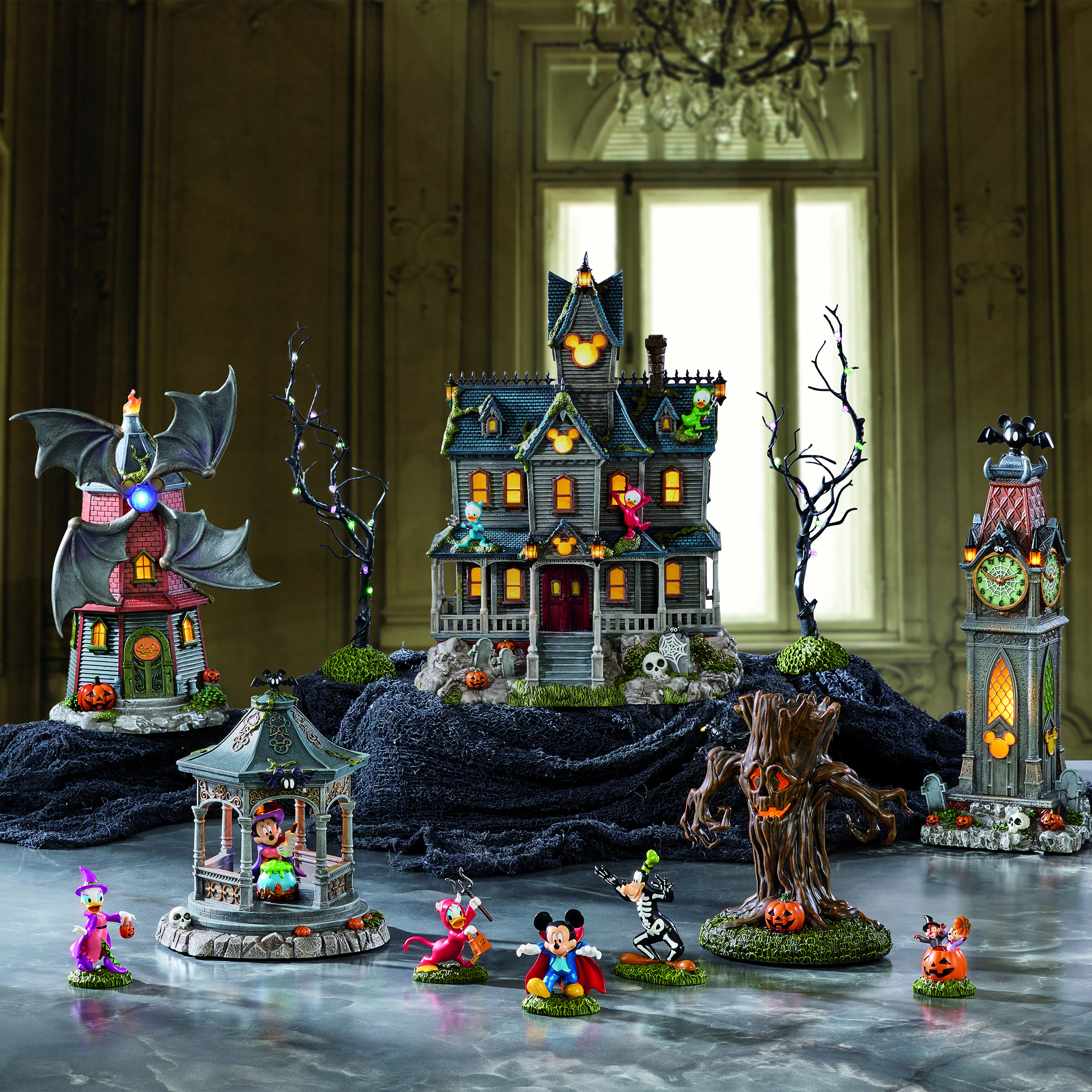 Disney Halloween Village, 12-piece Set | Costco