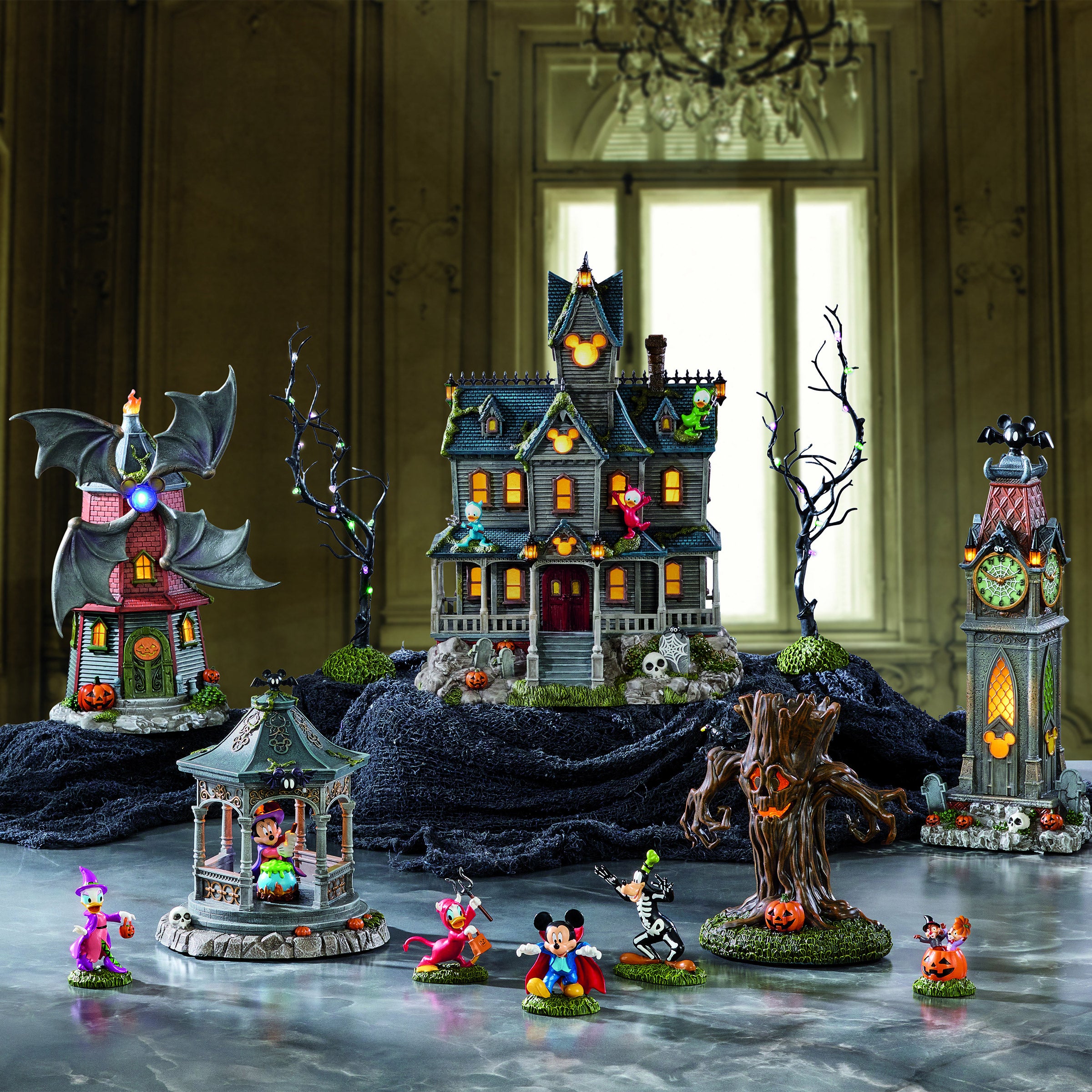 Disney Halloween Village, 12-piece Set | Costco