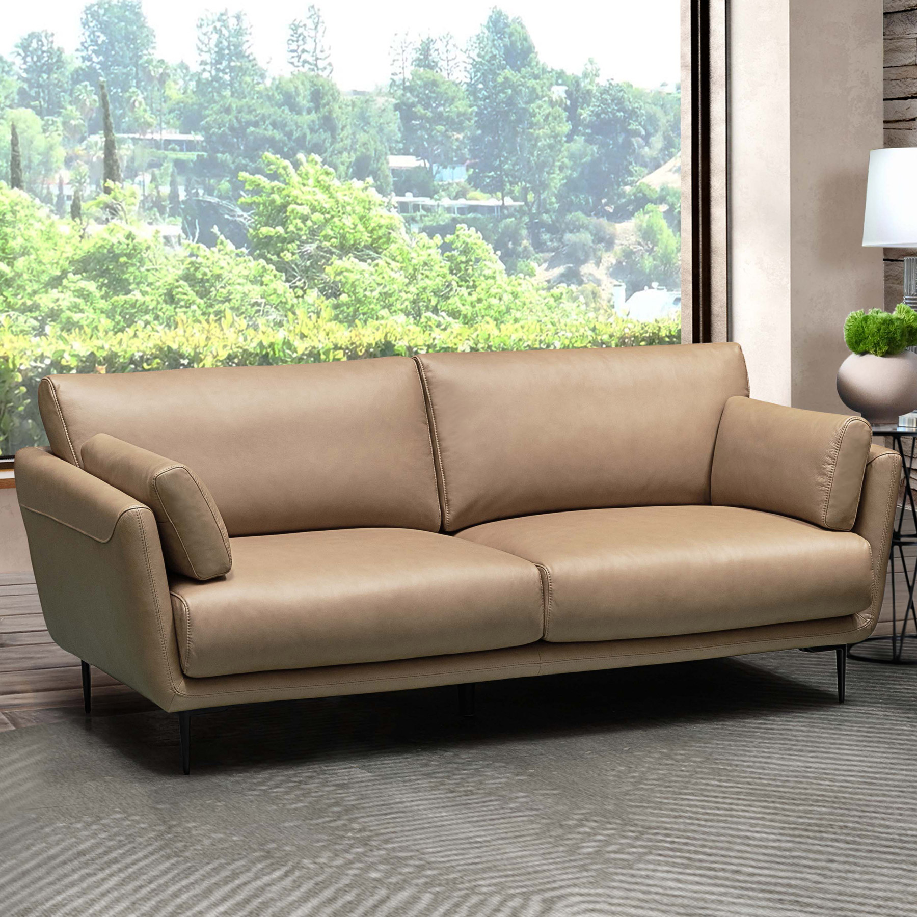 Hallie Top Grain Leather - Sofa