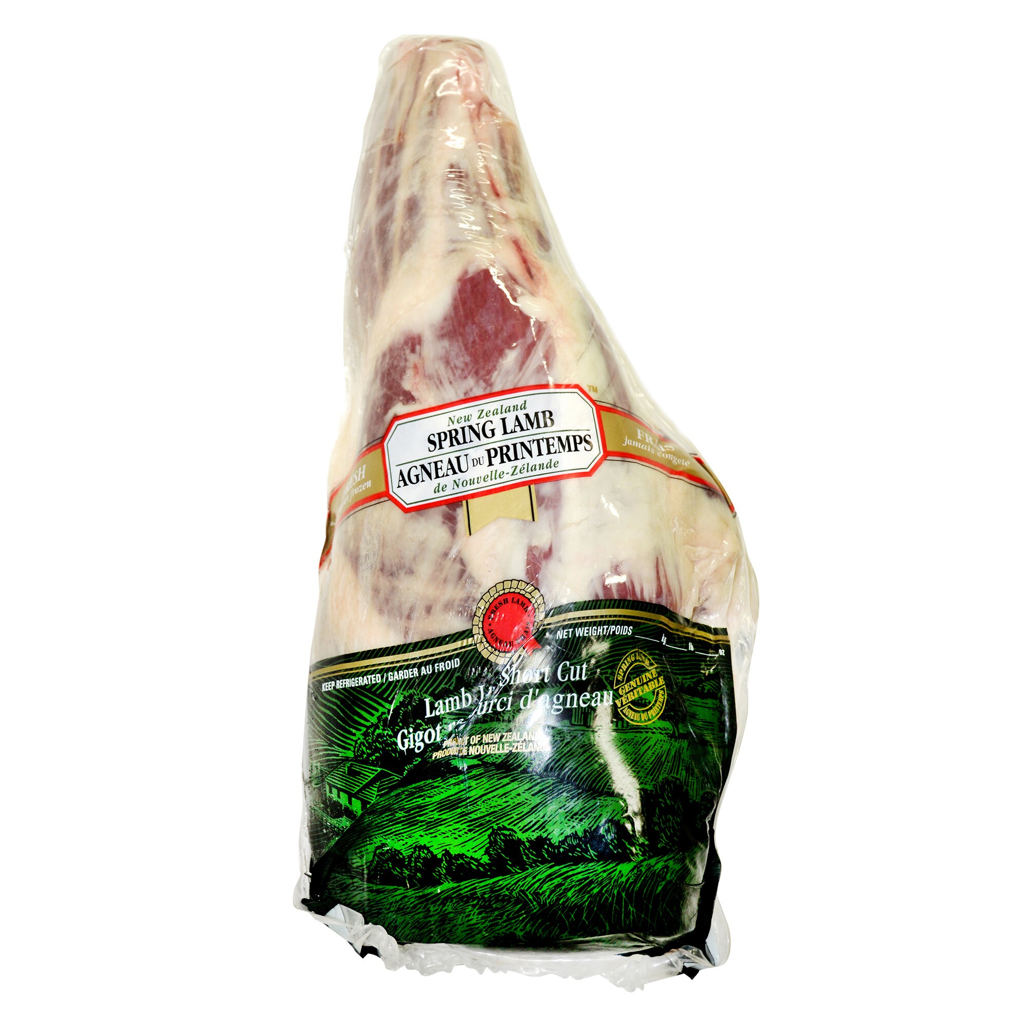 New Zealand Bone-in Halal Lamb Leg Full Case, 12 kg average weight*