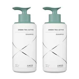 Amos Professional Active Green Tea Shampoo, 2-pack