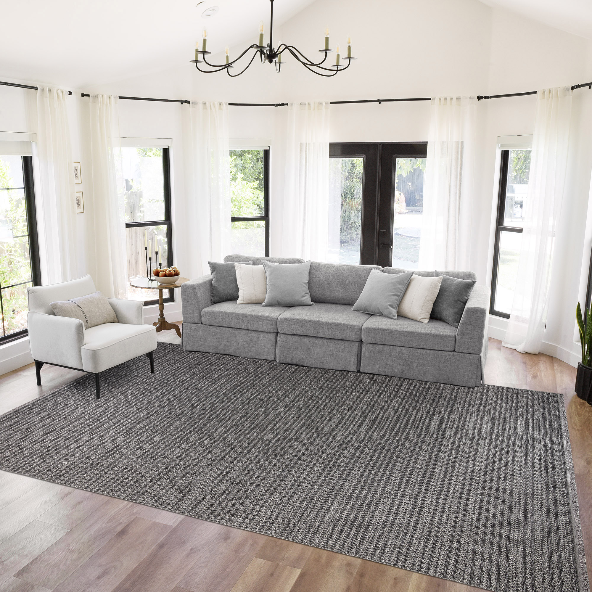 Serenity Area Rug Collection  Yura Charcoal