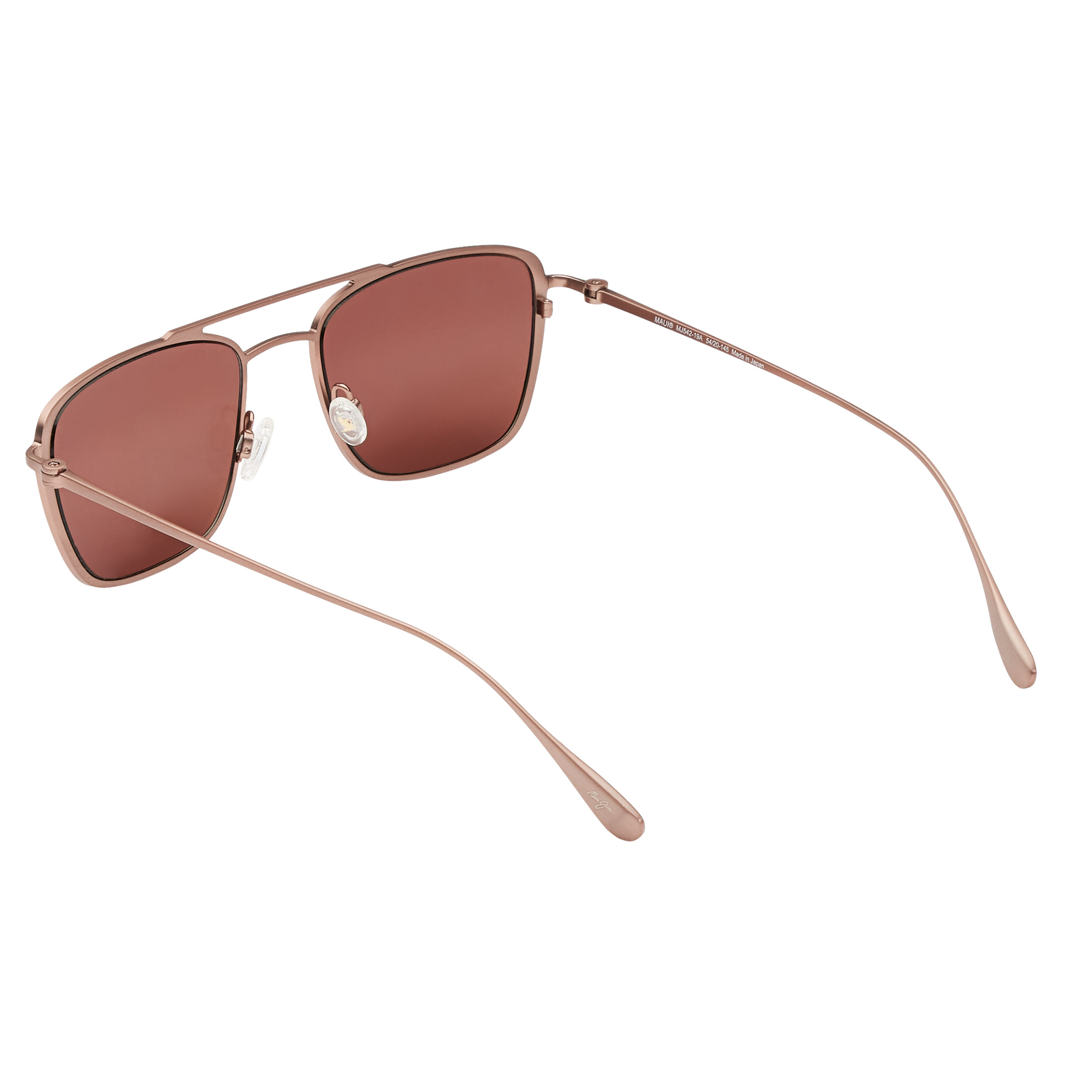 Maui Jim Ebb & Flow P542-07M Matte Brushed Burgundy Maui Sunrise