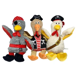 DELCA PIRATE CHICKEN DOG TOY