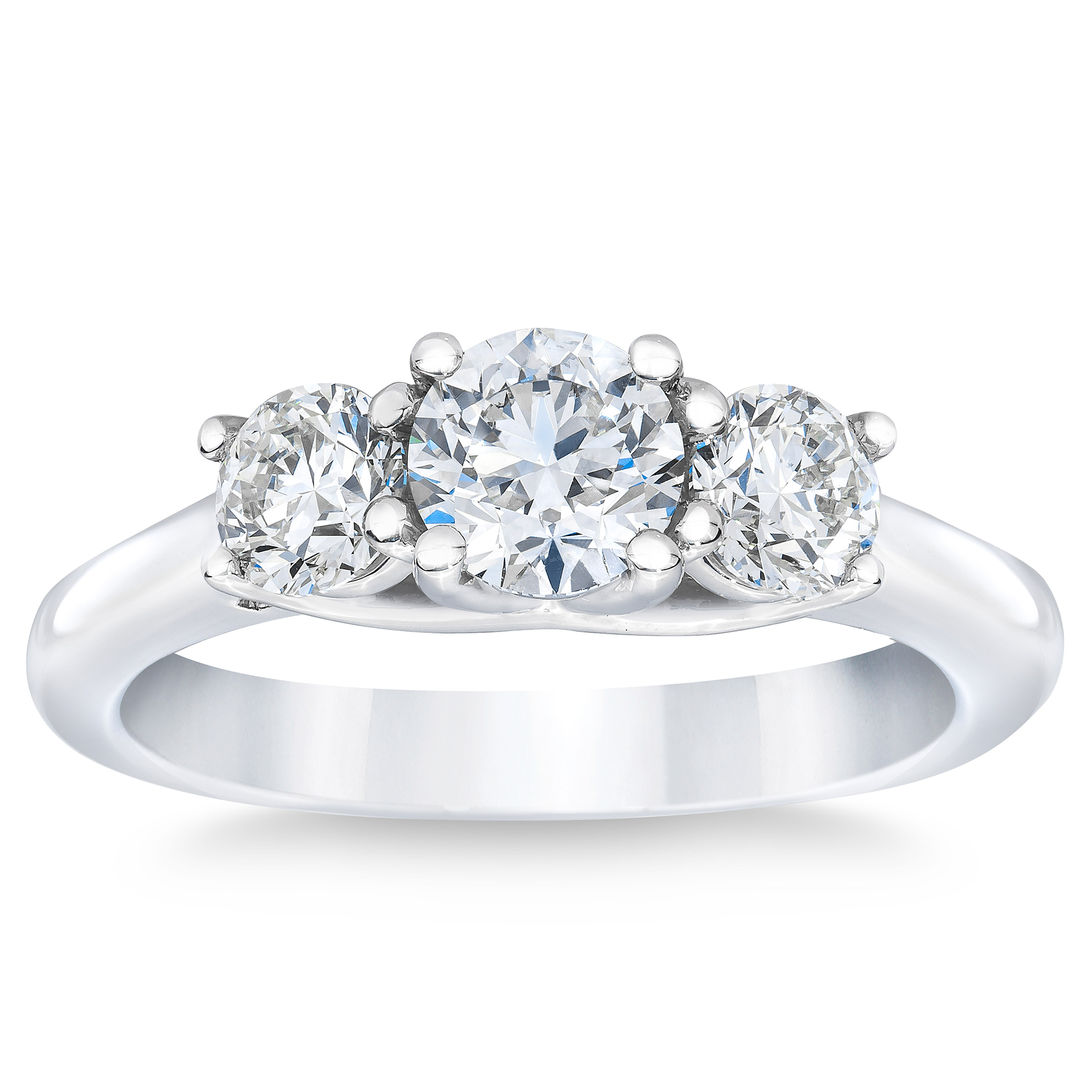 Three Stone Round Brilliant Diamond Ring (1.25 ctw)