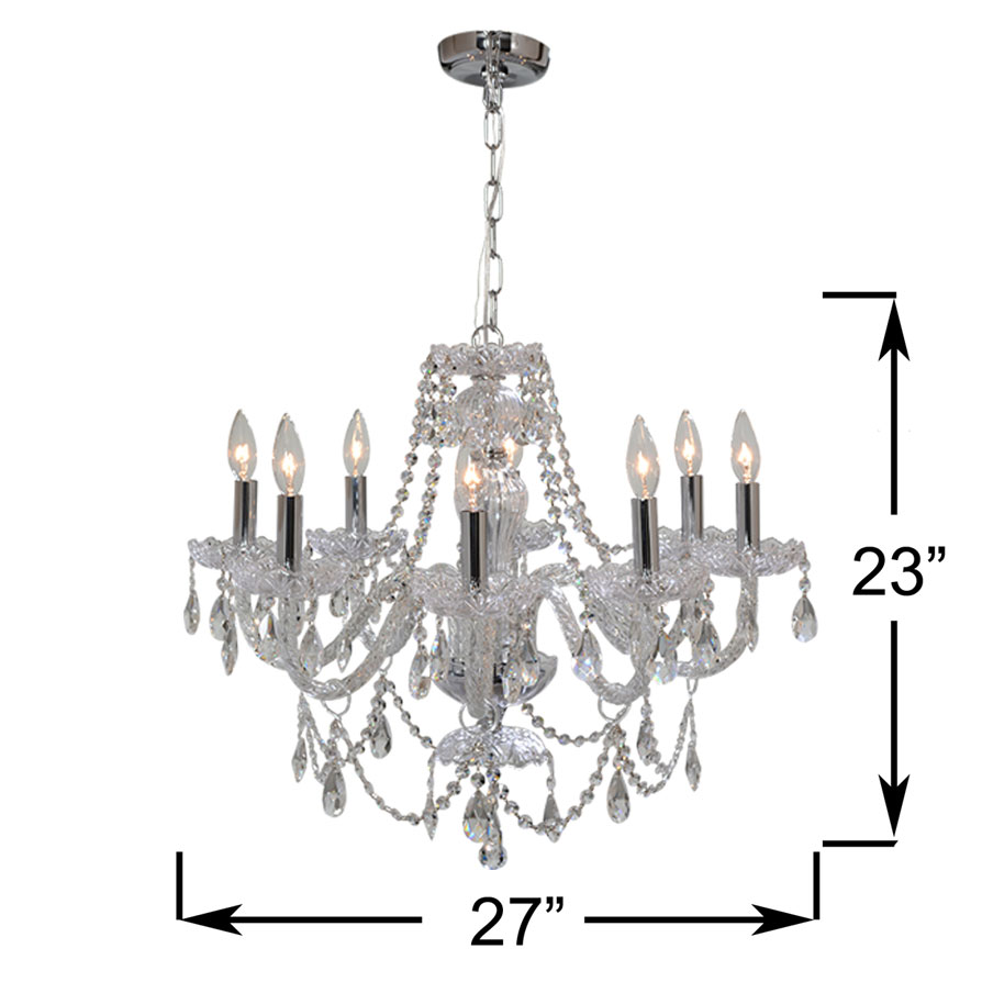 Di Luce Dahlia 8-light Chandelier | Costco