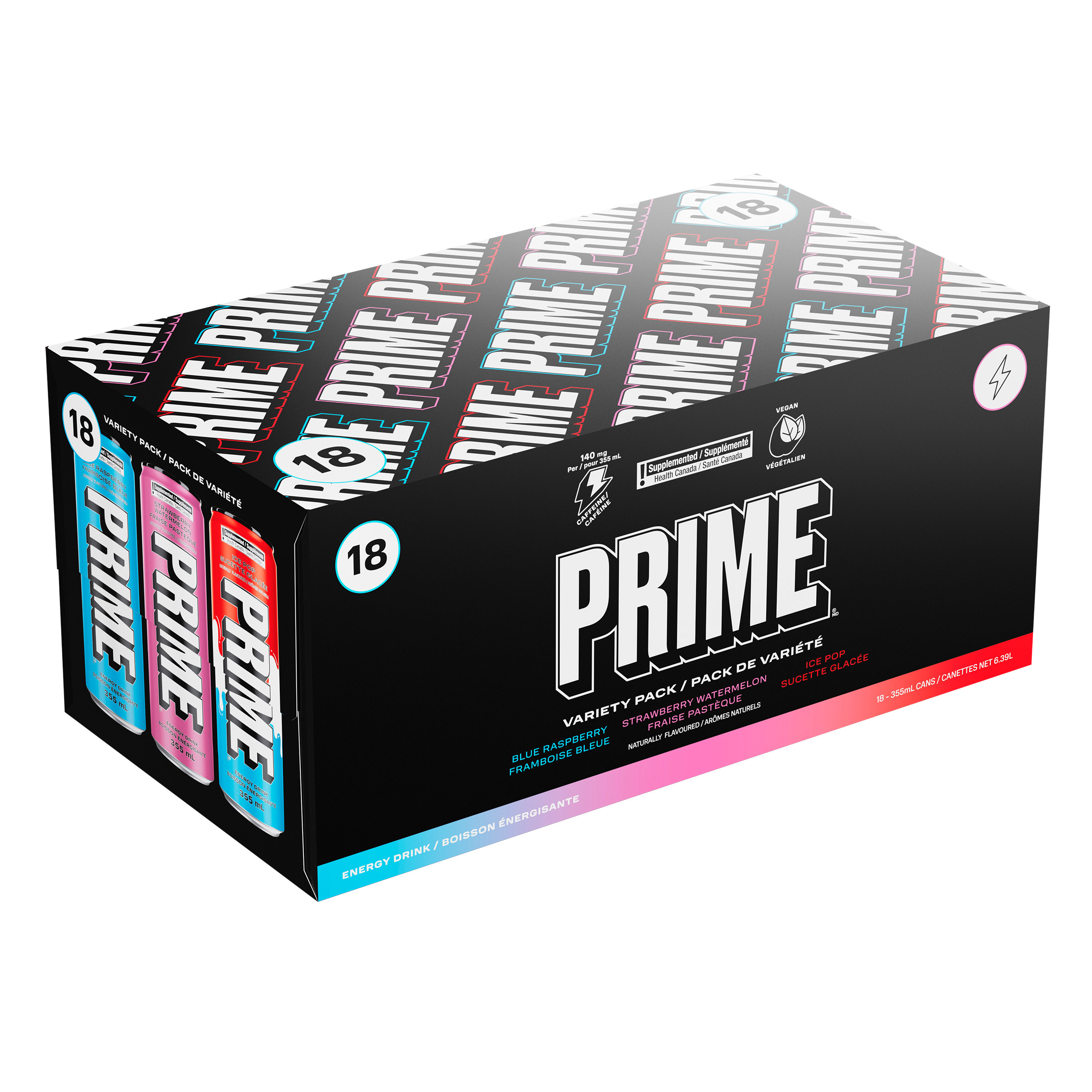 Prime Energy Drink Variety Pack 18 × 355 mL