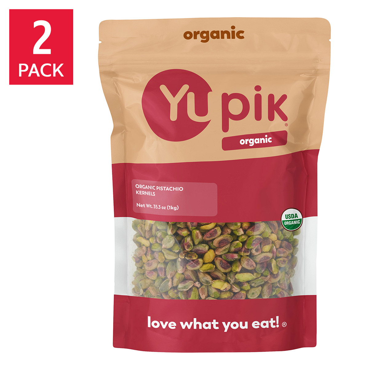 yupia※ Yupik Organic Pistachio Kernels, 2.2 lbs, 2-pack | Costco