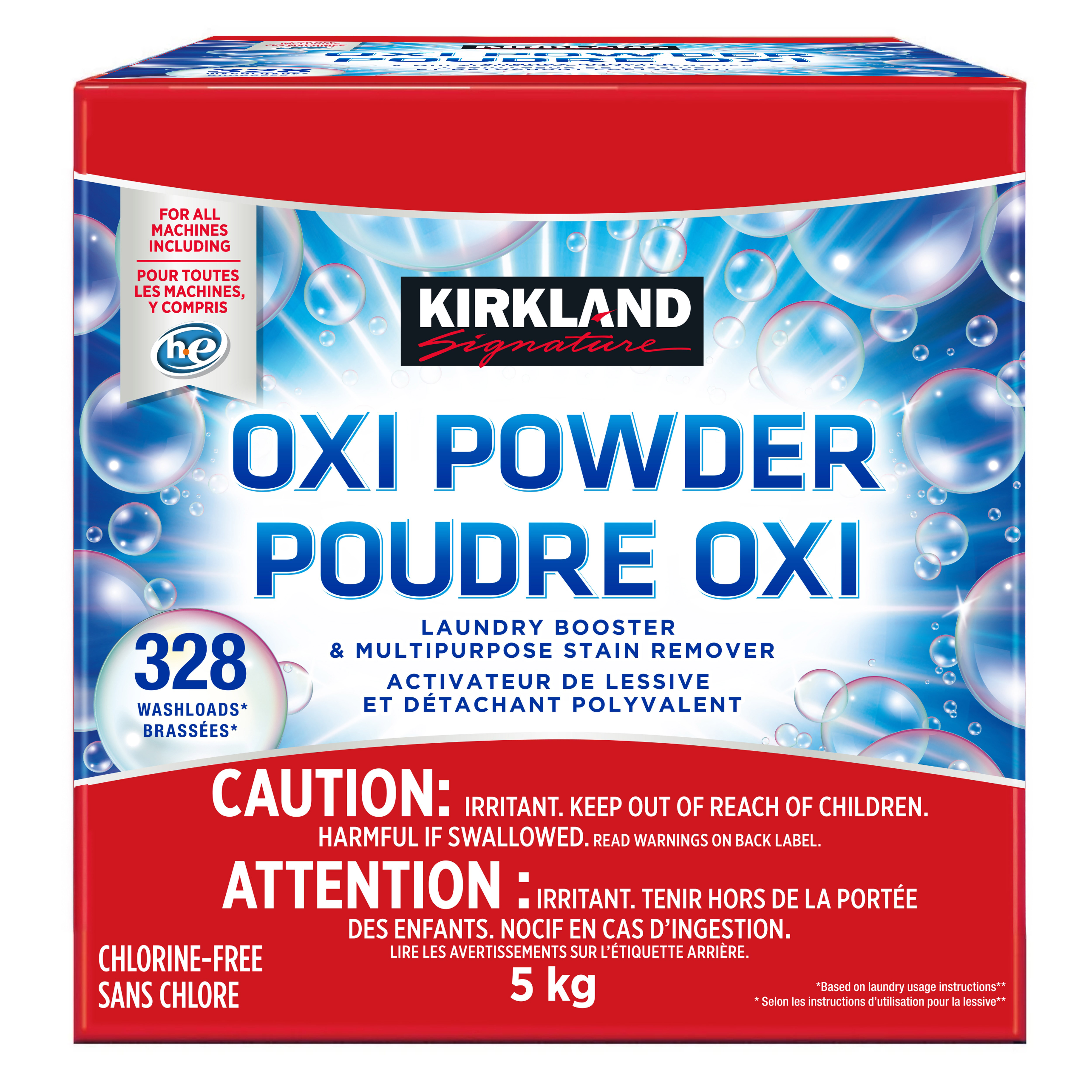 Kirkland Signature Oxi Powder Laundry Booster, 5 kg