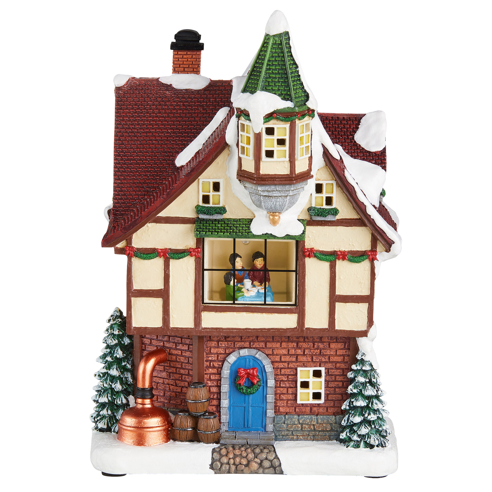 30-piece Christmas Village Set with Lights and Music | Costco