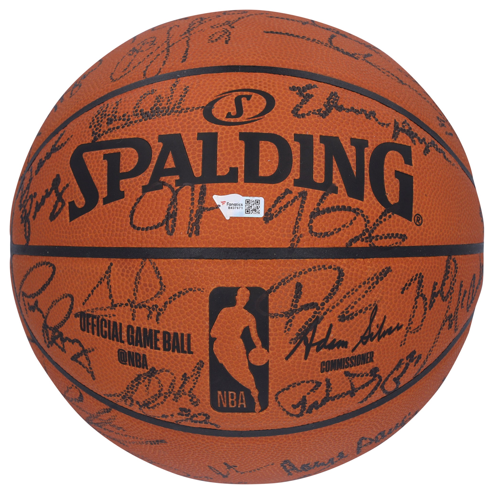 NBA 75th Anniversary Team Autographed Spalding Official Game