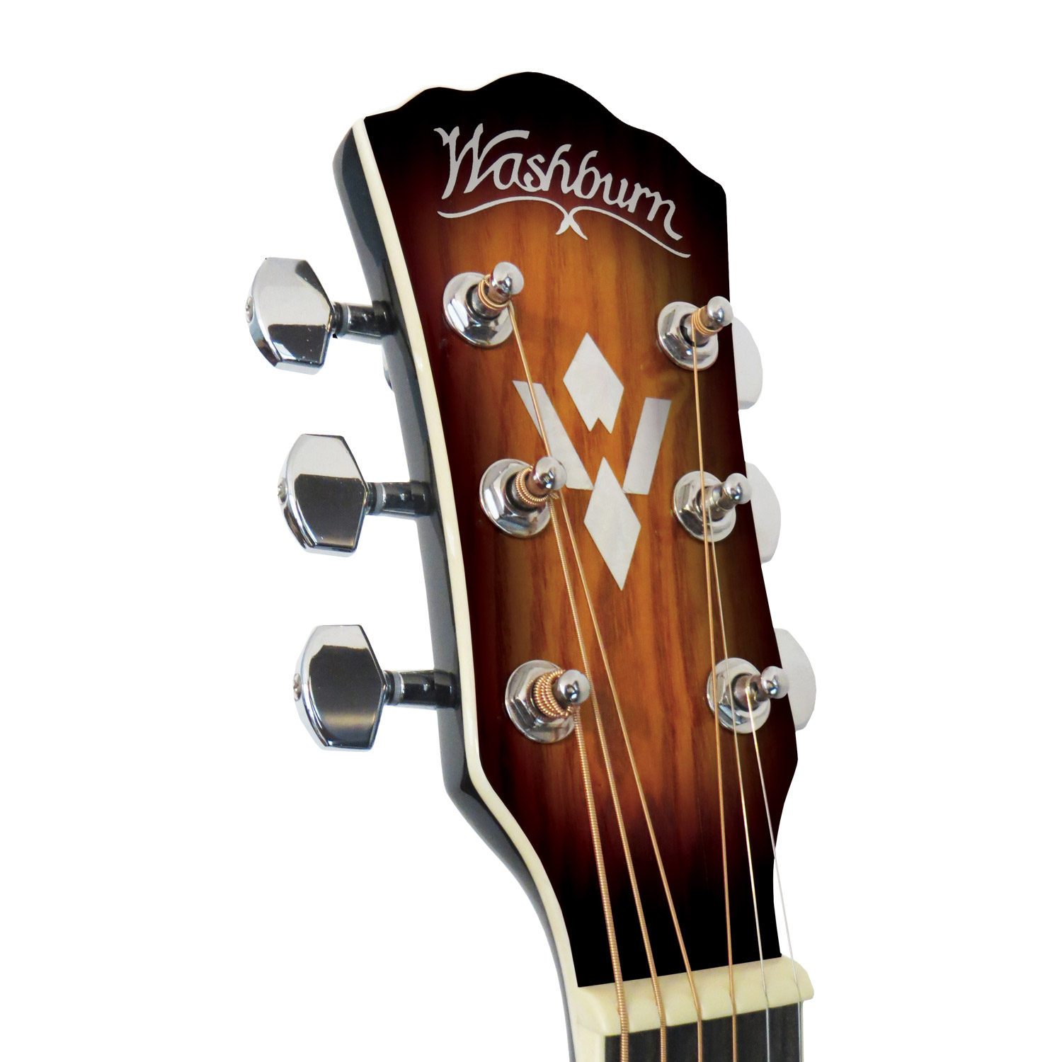 Washburn フルアコギター Washburn Premium Acoustic Guitar Pack Quilted Maple Top Vintage
