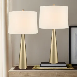 Austin 2-pack Tapered Lamp Set, gold