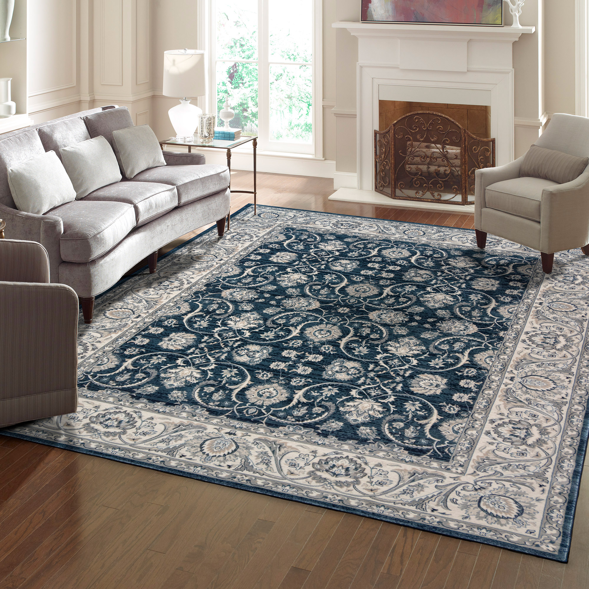 Thomasville Timeless Classic Rug Collection, Alden Denim 9' X 13'1