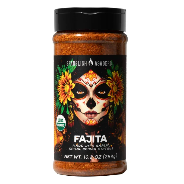 SPANGLISH ORGANIC FAJITA SEASONING 10.2 OZ