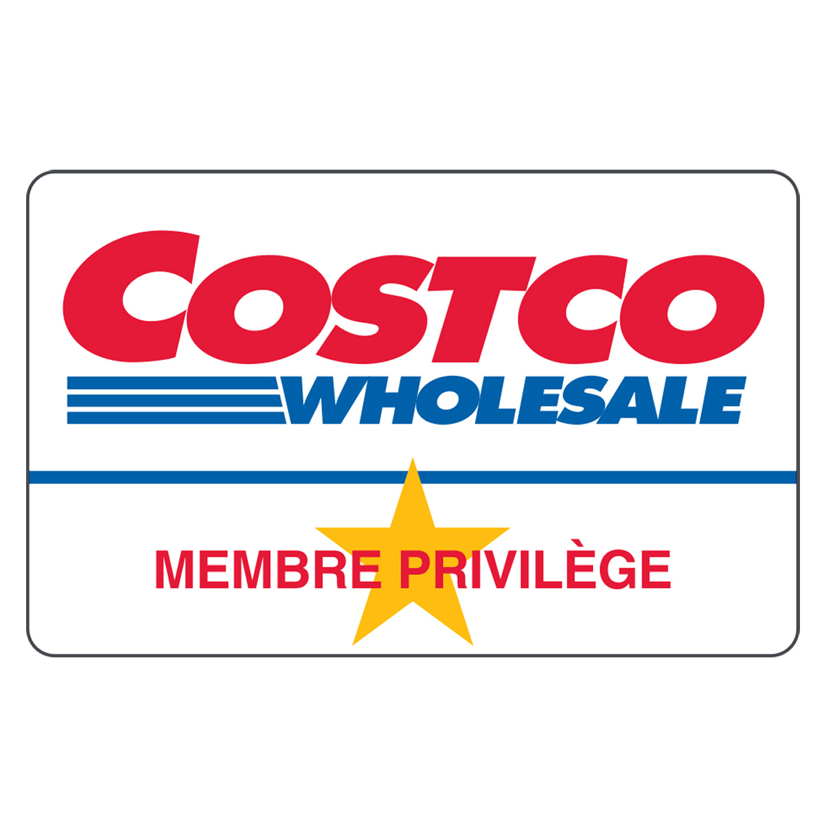 La carte de membre Privilège nouvelle adhésion