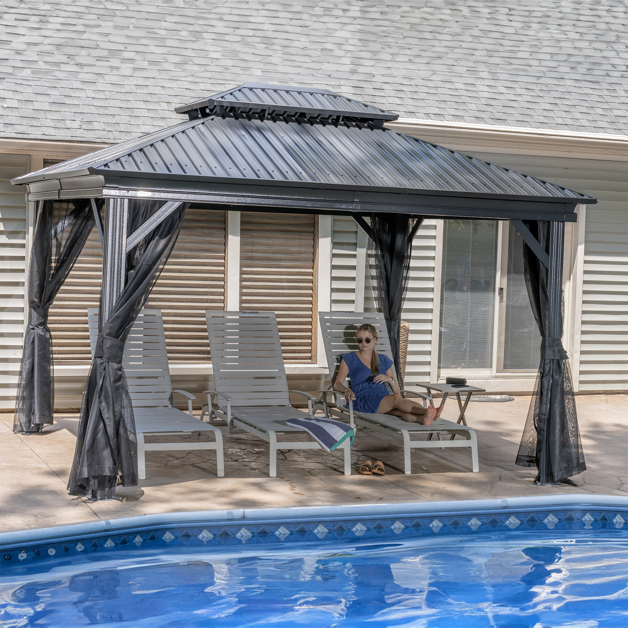 野菜 Kayoko 8kg Sojag Kiana 10x12 Gazebo with Mosquito Netting | Costco