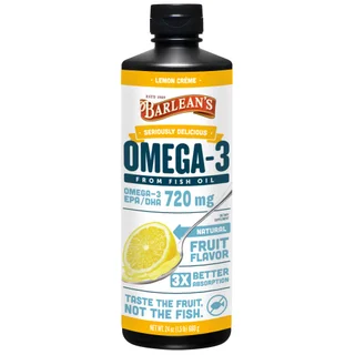 BARLEAN'S OMEGA FISH OIL LEMONZEST SWR 24 OUNCE