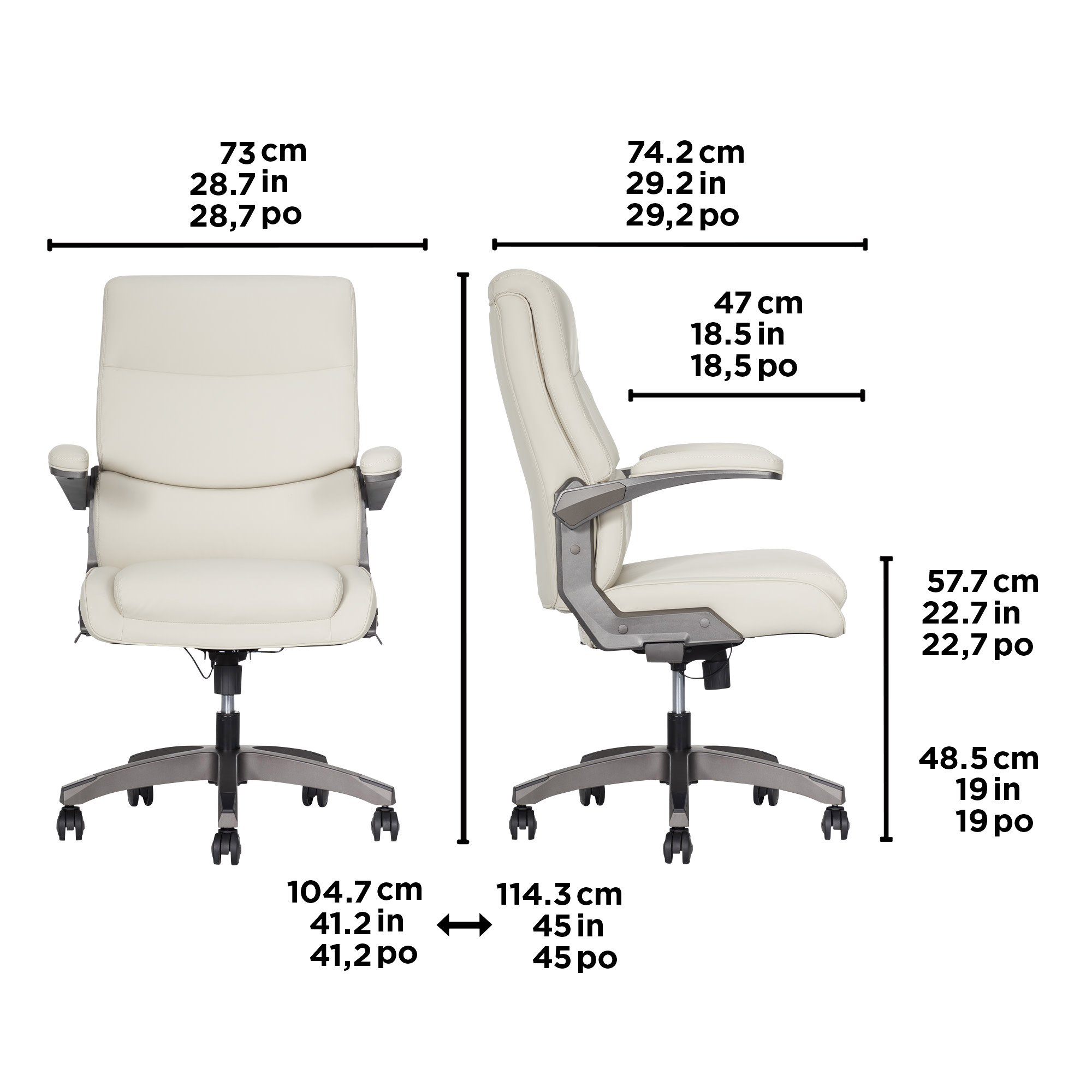 La-Z-Boy Office Manager Chair with Flip-Up Arms | Costco