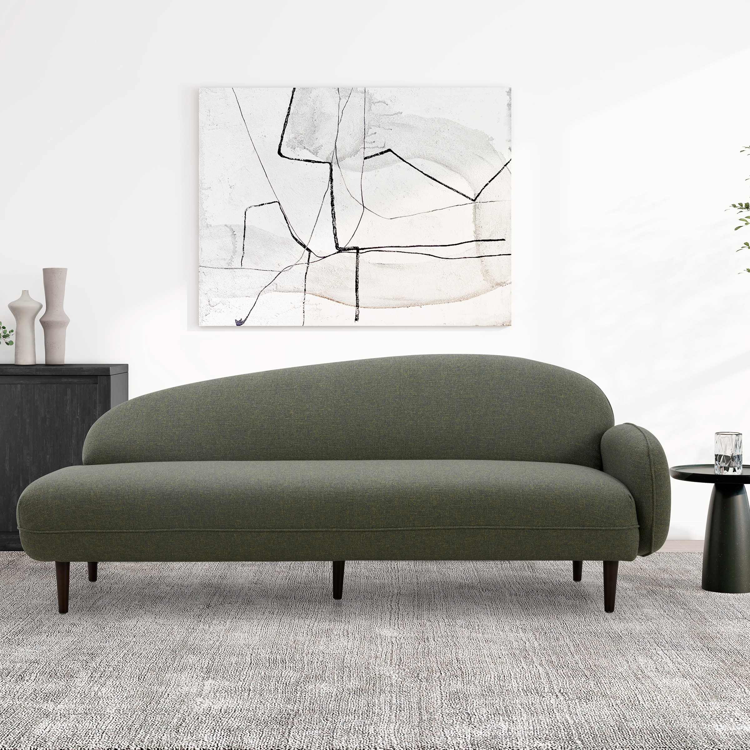 Aiden & Ivy Fabric Chaise