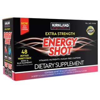 Kirkland Signature Extra Strength Energy Shot, 2 fl oz, 48-count