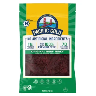 PACIFIC GOLD HALAL BEEF JERKY 12 OZ