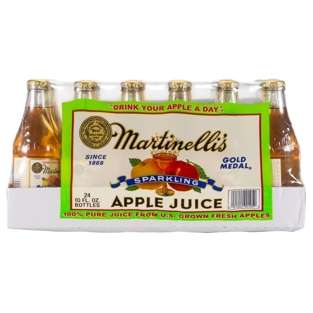Martinelli's Sparkling Apple Juice, 10 fl oz, 24-count