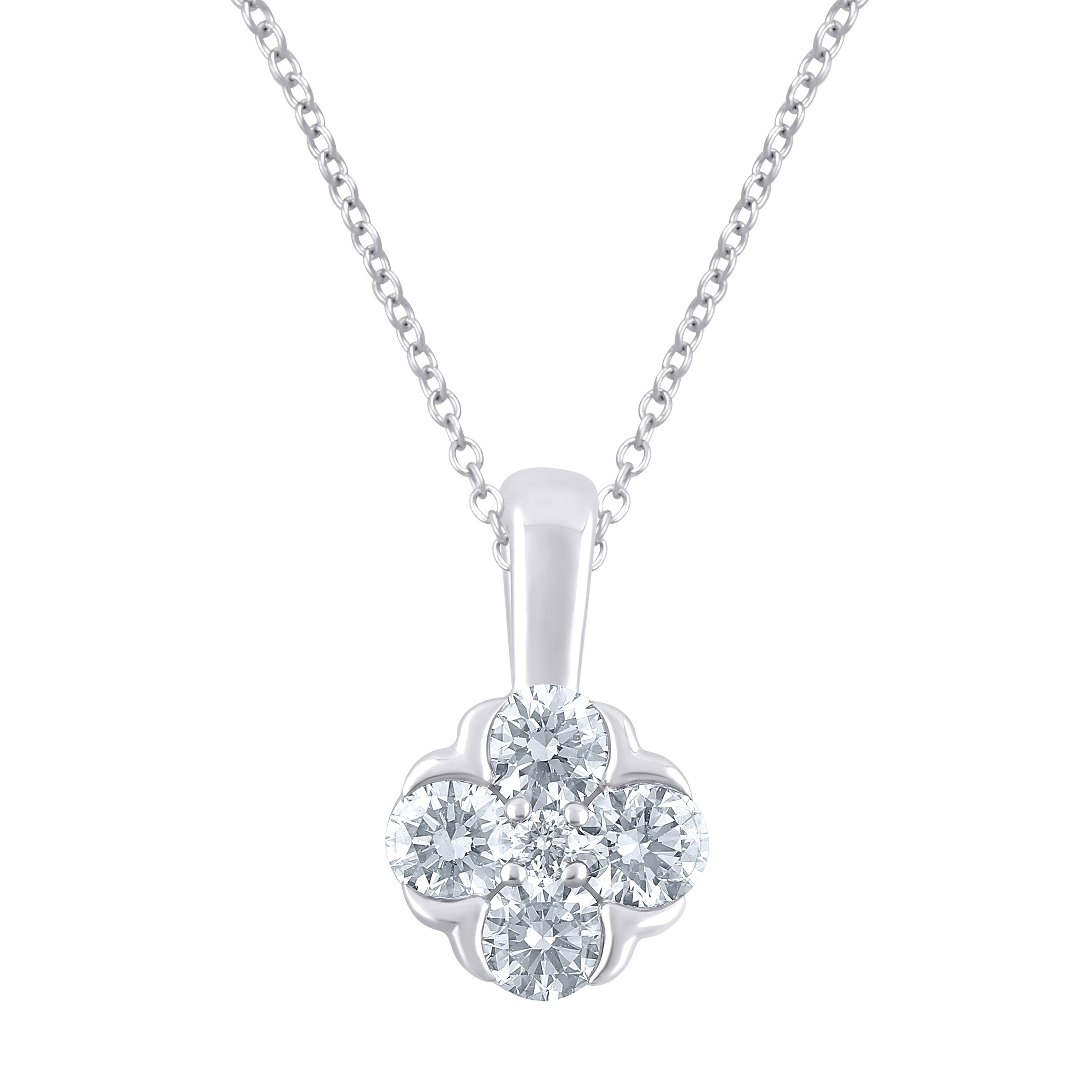 Round Brilliant Diamond Pendant (0.18 ctw)