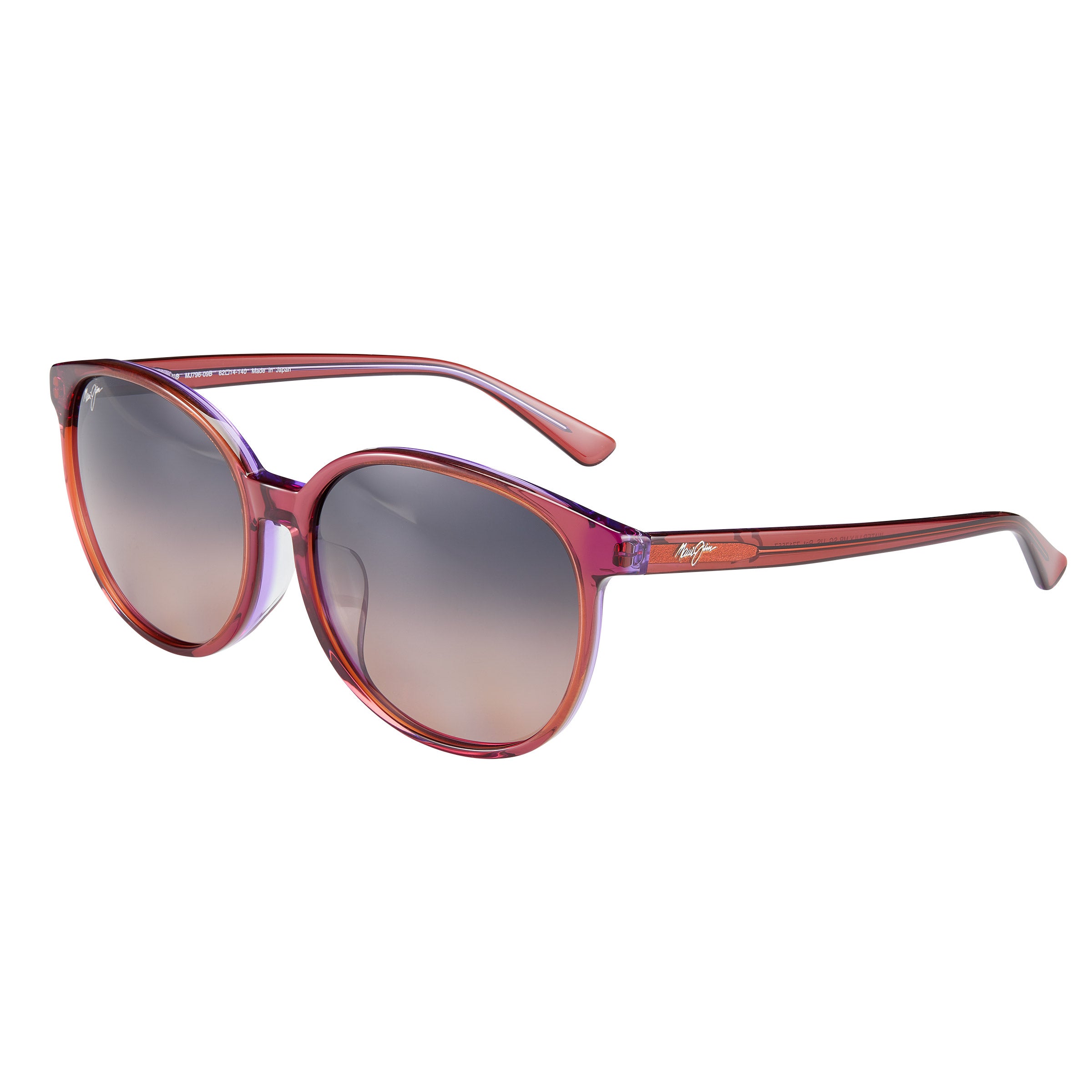 Maui Jim Water Lily RS796N-09B Pink with Lilac Interior Asian Fit