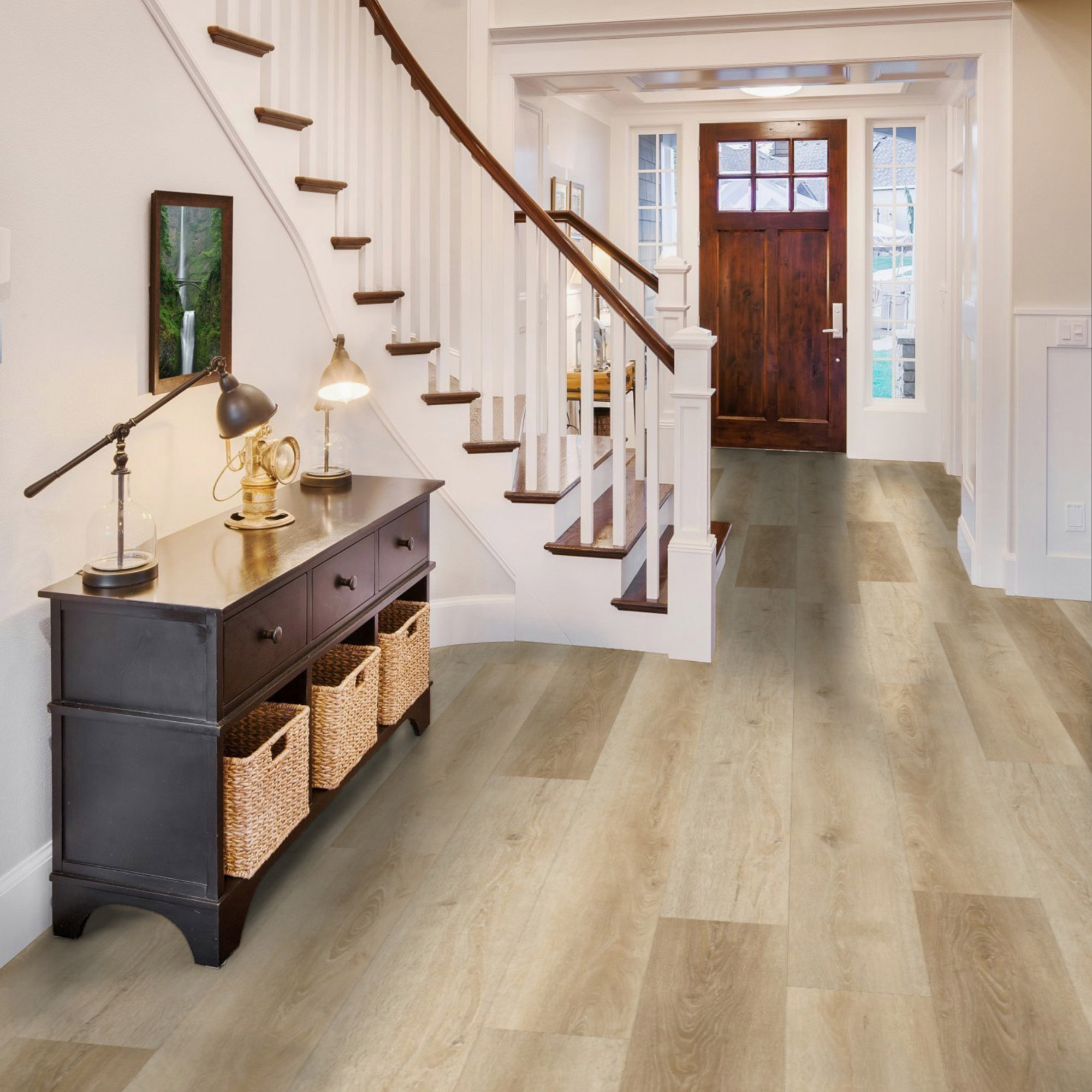United Weavers Flooring St. Augustine 9"x 60" Waterproof Luxury Vinyl Plank - 7.5 MM Thick with 22 Mil Wear Layer  22.39
