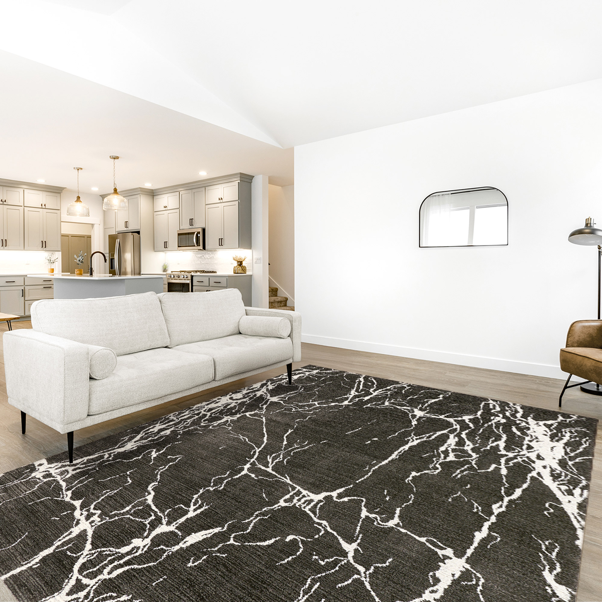 Foxwood Cozy Area Rug Collection  Radley Charcoal