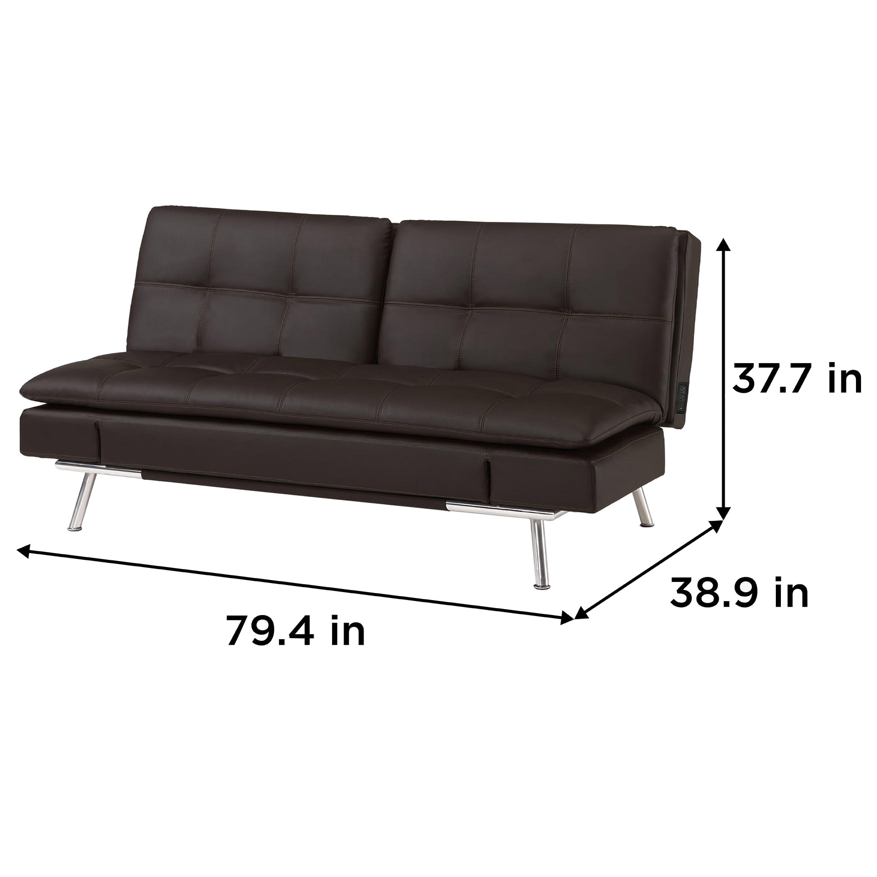 Euro Lounger Costco Costco Futon Brown Leather Relax Lounger Sofa