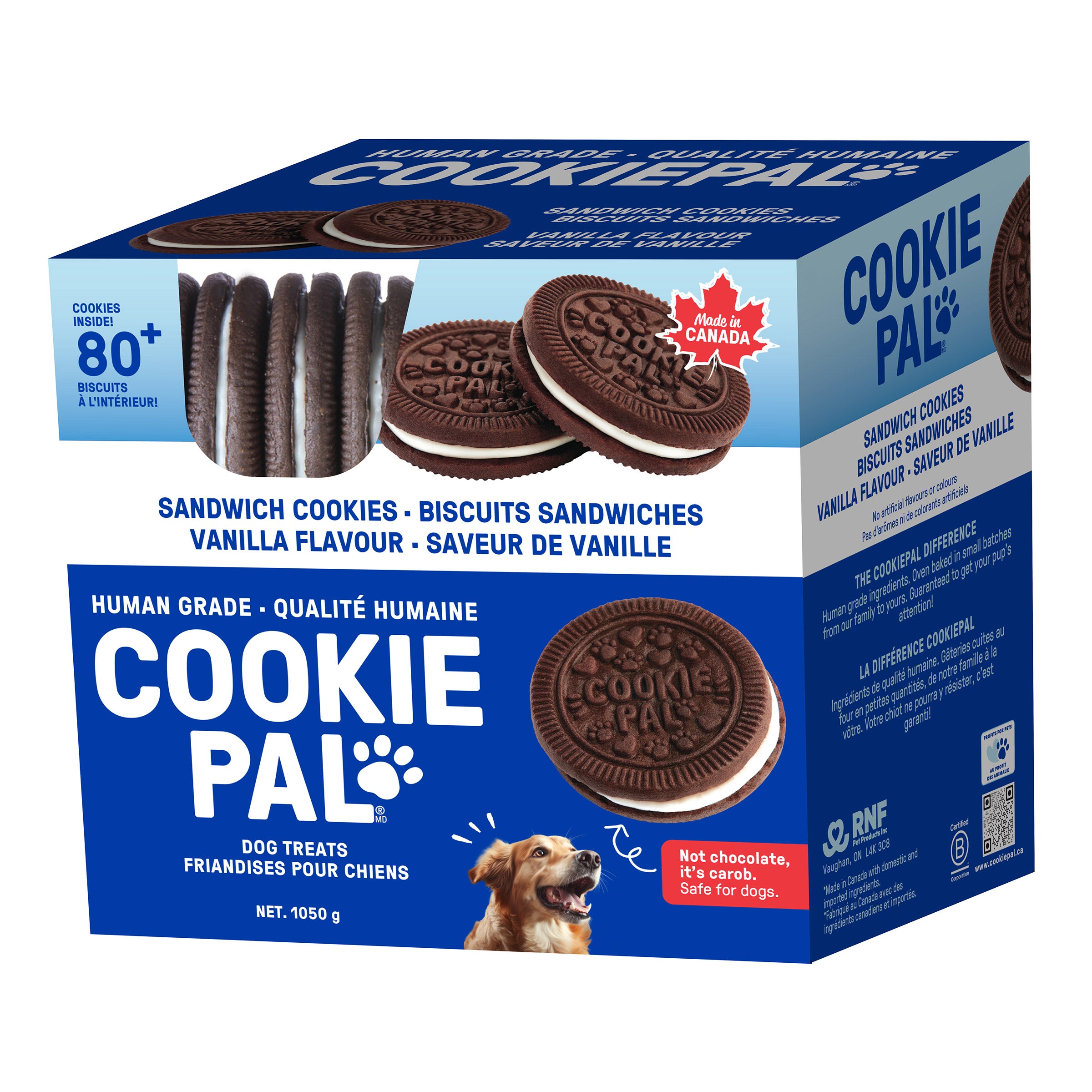 COOKIE PAL - Sandwich Cookies Vanilla Flavour Dog Treats 1050 g