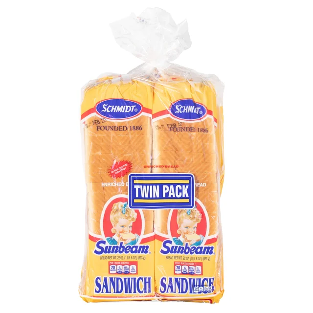 Sunbeam White Bread, 22 oz, 2-count