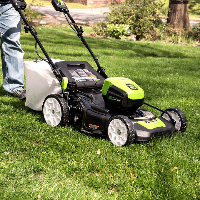 Greenworks 80V TRIO Combo 21-in Brushless Push Mower & 16-in