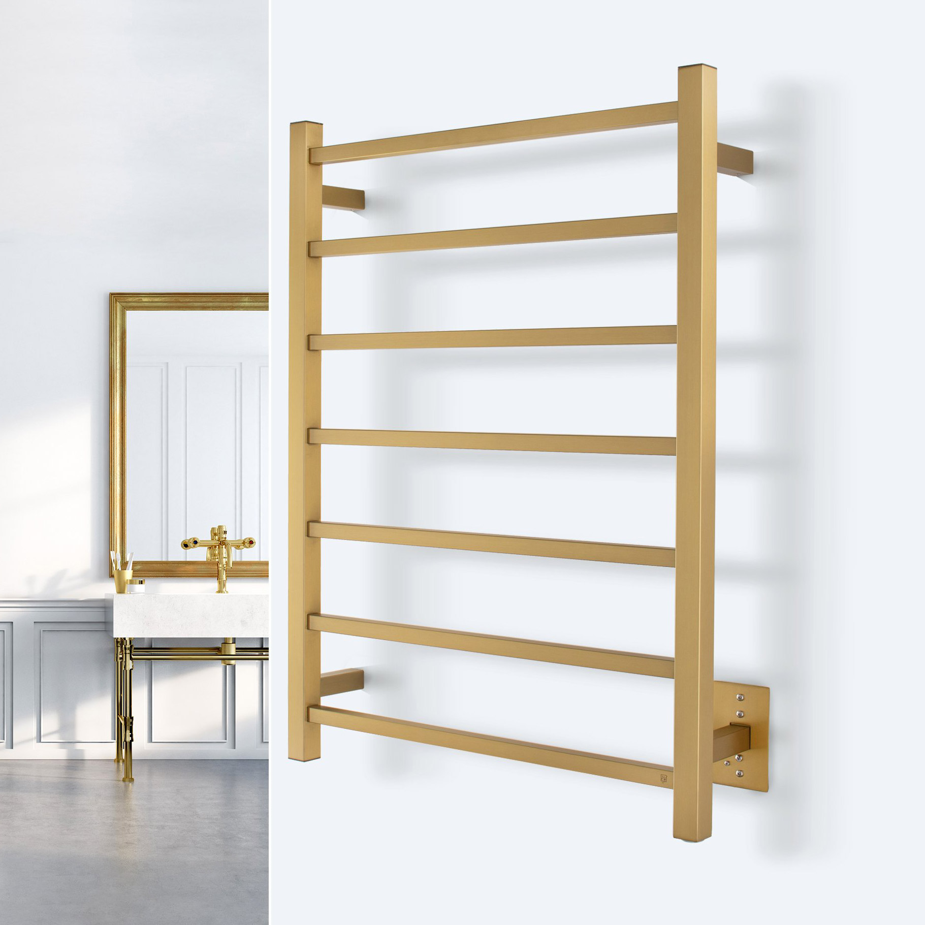 WarmlyYours Tahoe 7 Bar Towel Warmer