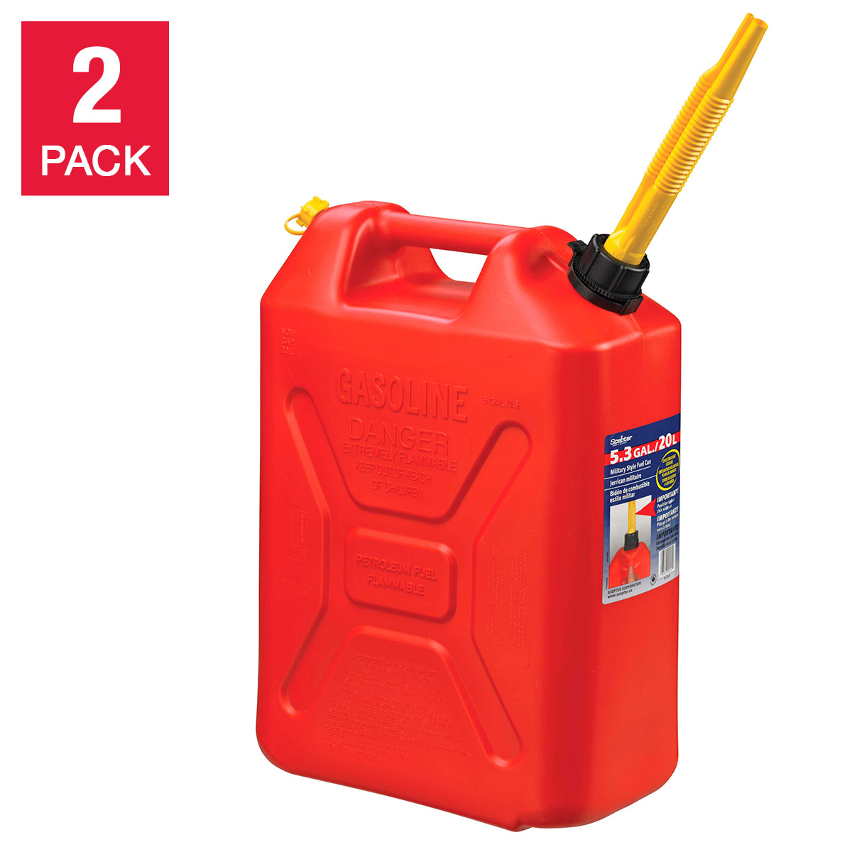 Scepter 20 L Gas Can, 2-pack