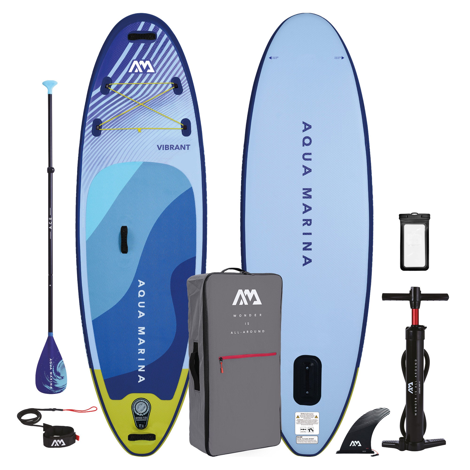 【アクアマリンページ】 Aqua Marina Vibrant 8' Youth Inflatable Paddleboard | Costco