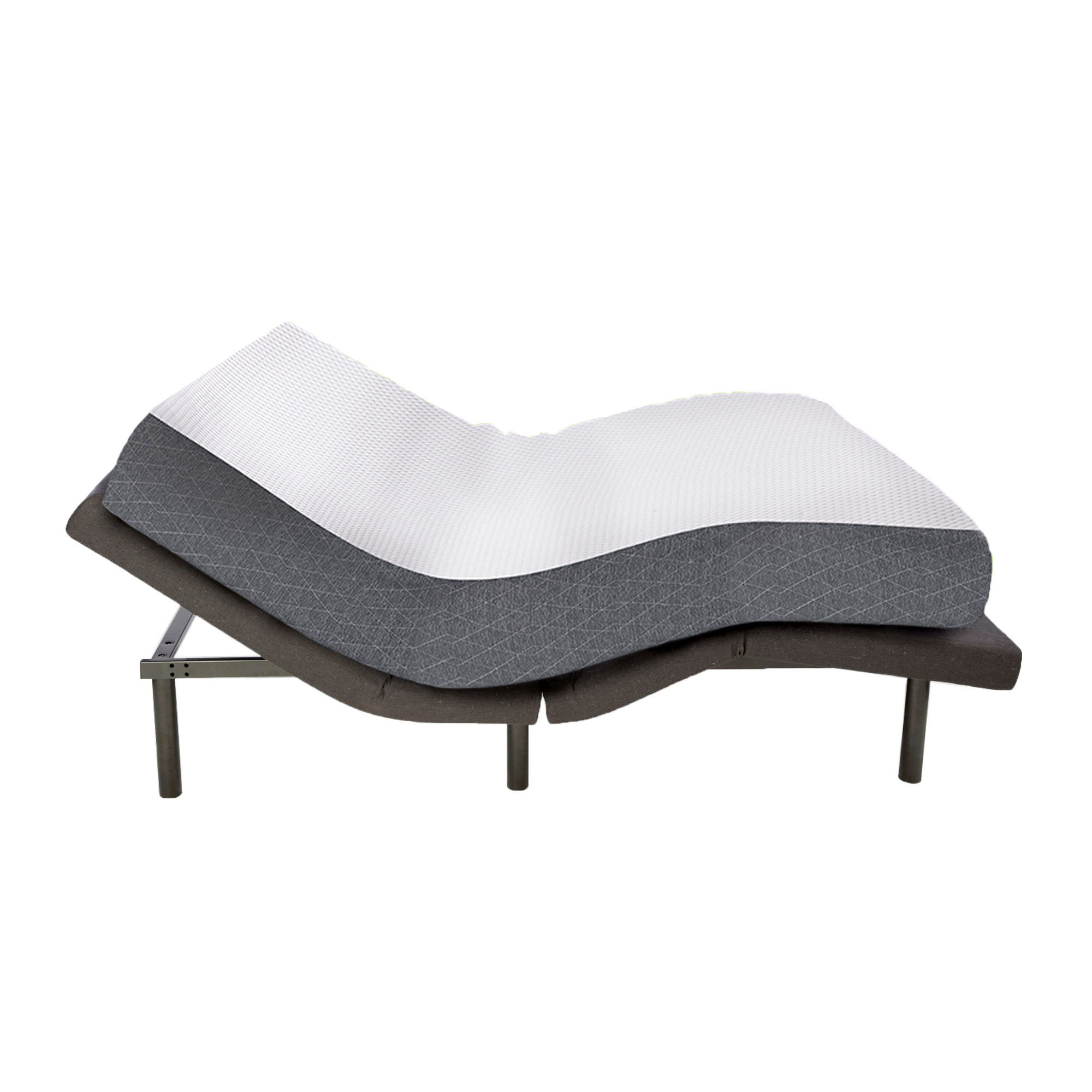 Ghostbed by Nature’s Sleep  - Matelas de 28 cm (11 po) en mousse viscoélastique imprégnée de gel avec base réglable