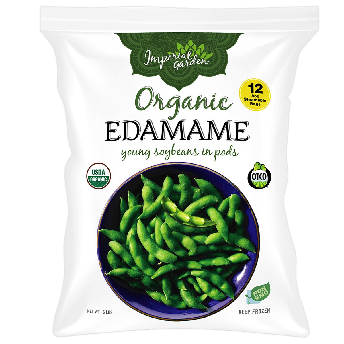 Imperial Garden Organic Edamame, 8 oz, 12 ct | Costco