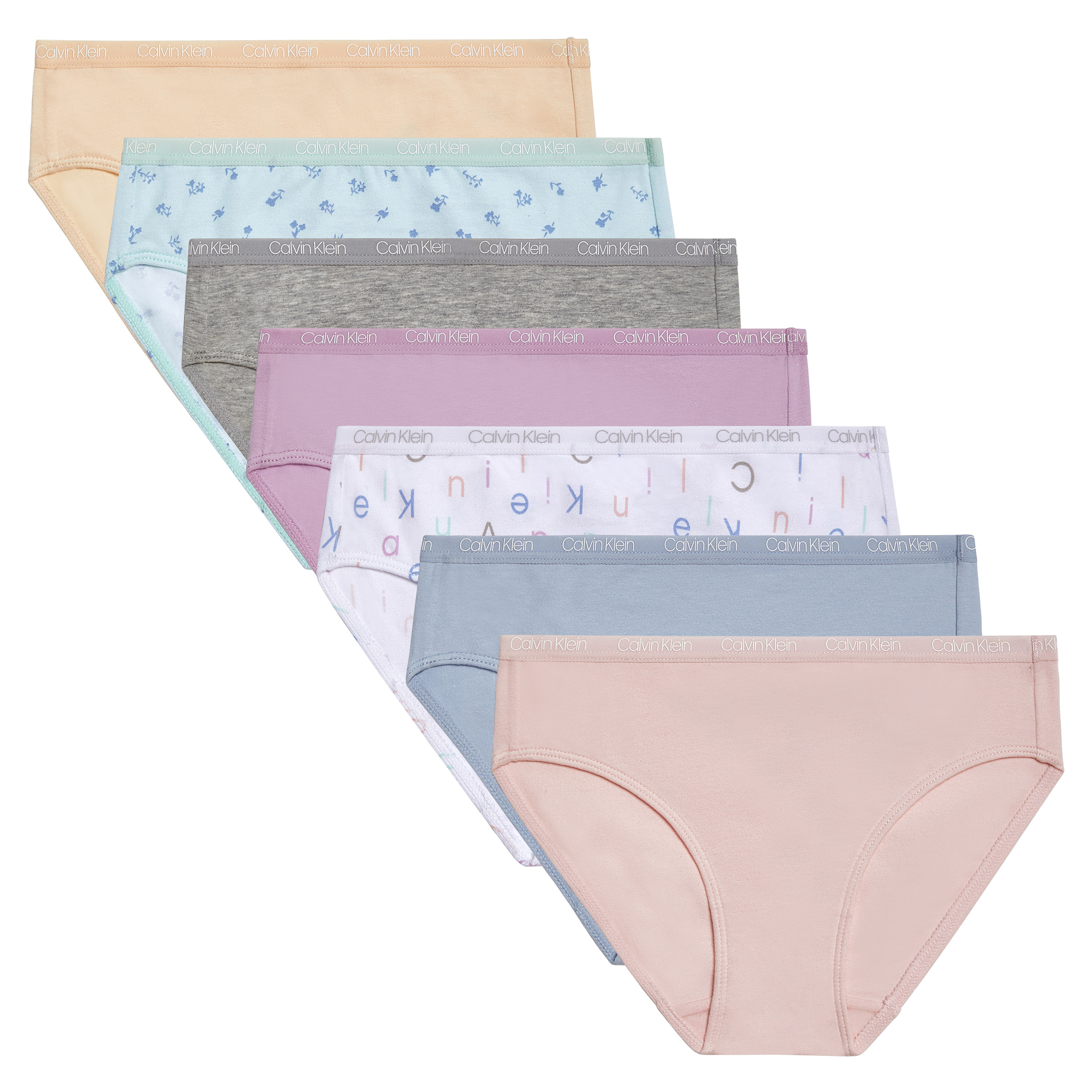 Calvin Klein Girl's Bikini Underwear, 7-pack
